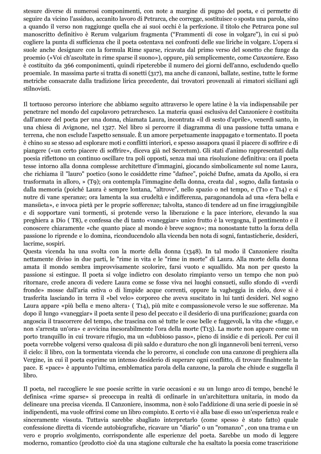 LA VITA
Petrarca nacque ad Arezzo il 20 luglio 1304, da una famiglia fiorentina di condizione borghese. Il
padre, ser Petracco, era notaio, 