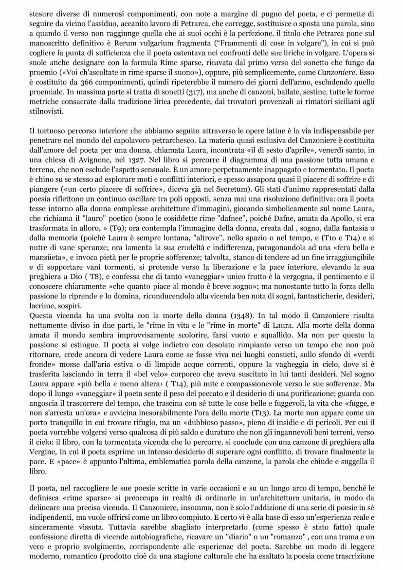 LA VITA
Petrarca nacque ad Arezzo il 20 luglio 1304, da una famiglia fiorentina di condizione borghese. Il
padre, ser Petracco, era notaio, 