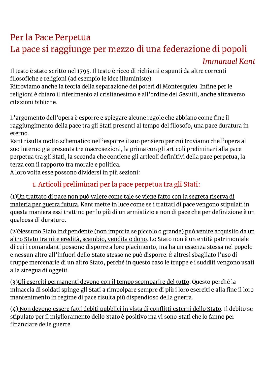 Per la pace perpetua