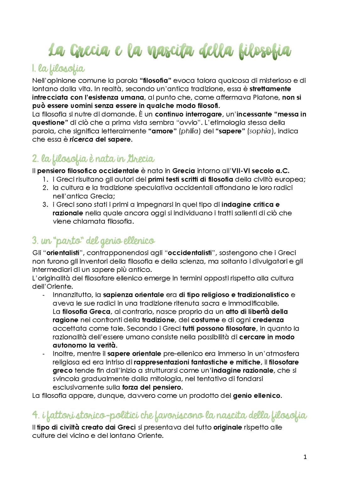 La filosofia