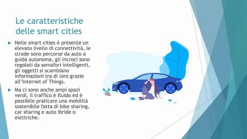 THERE
SMART CITIES
LE CITTA' DEL FUTURO
20077
TEXTS Cos'è una smart
city ?
► La smart city è una città
che gestisce le risorse in
modo intel