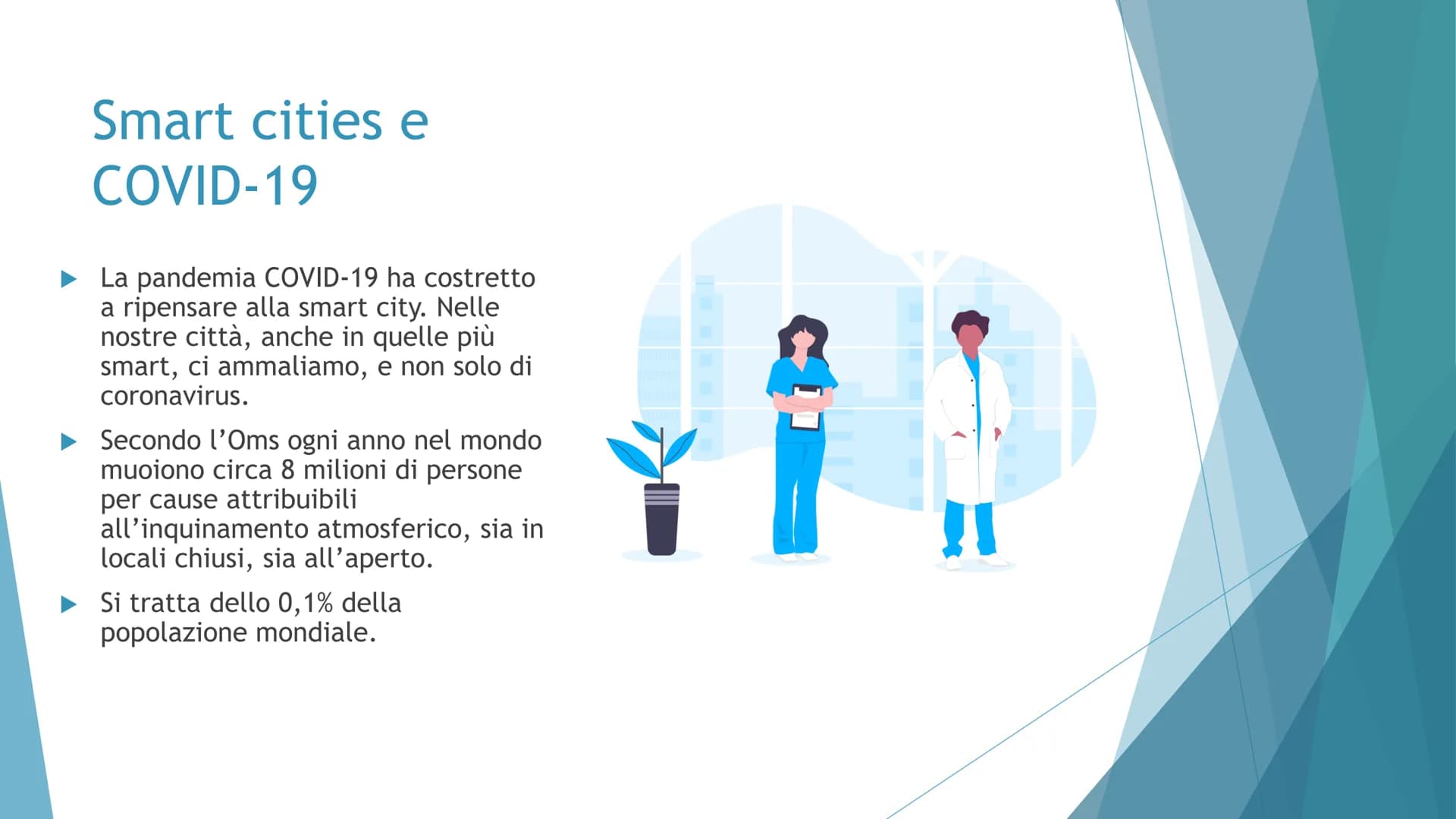 THERE
SMART CITIES
LE CITTA' DEL FUTURO
20077
TEXTS Cos'è una smart
city ?
► La smart city è una città
che gestisce le risorse in
modo intel
