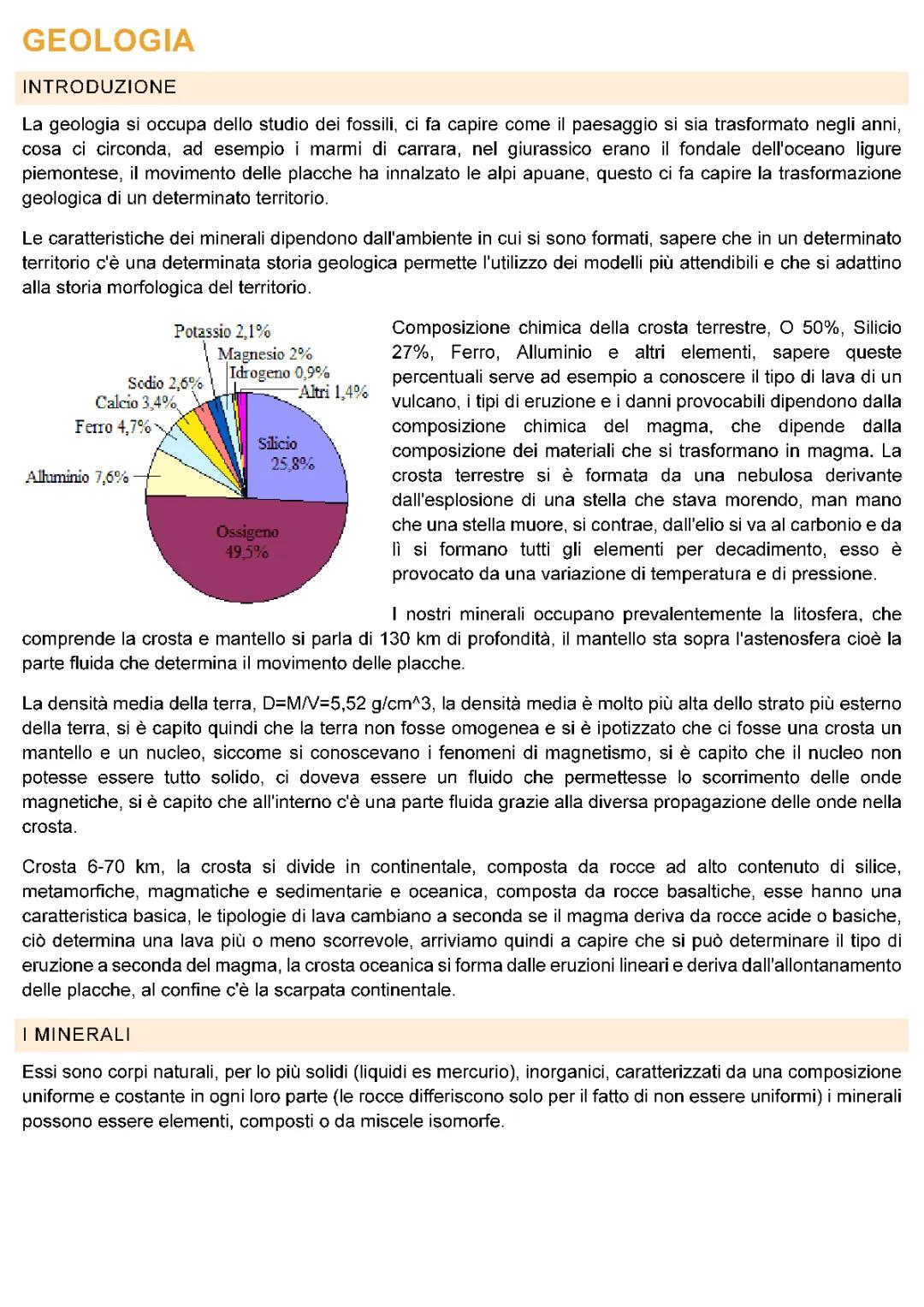 SCIENZE DELLA TERRA 