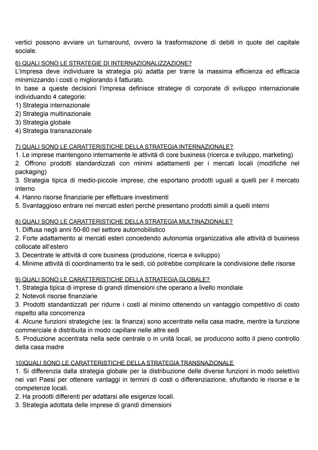 LE STRATEGIE AZIENDALI
(lezione 1)
1) CHE COS'È UNA STRATEGIA?
La strategia aziendale è un insieme di decisioni con le quali l'impresa defin