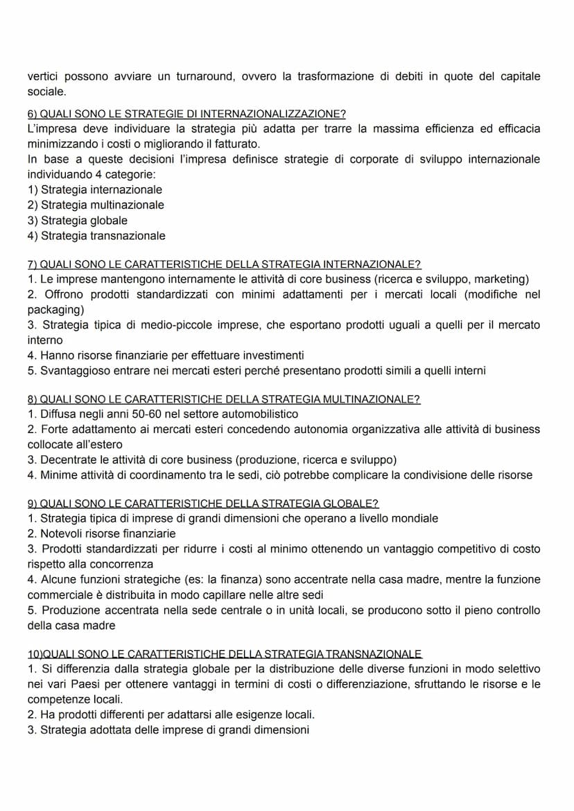 LE STRATEGIE AZIENDALI
(lezione 1)
1) CHE COS'È UNA STRATEGIA?
La strategia aziendale è un insieme di decisioni con le quali l'impresa defin