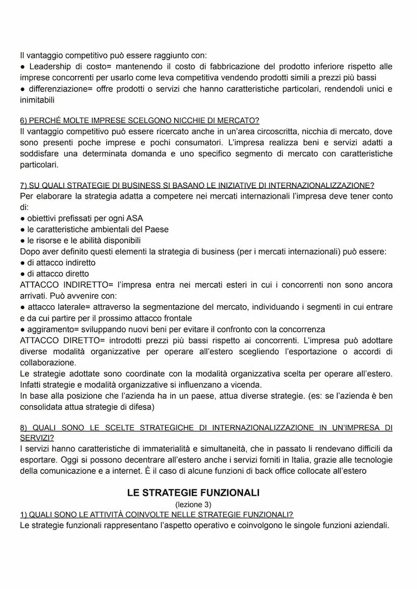 LE STRATEGIE AZIENDALI
(lezione 1)
1) CHE COS'È UNA STRATEGIA?
La strategia aziendale è un insieme di decisioni con le quali l'impresa defin
