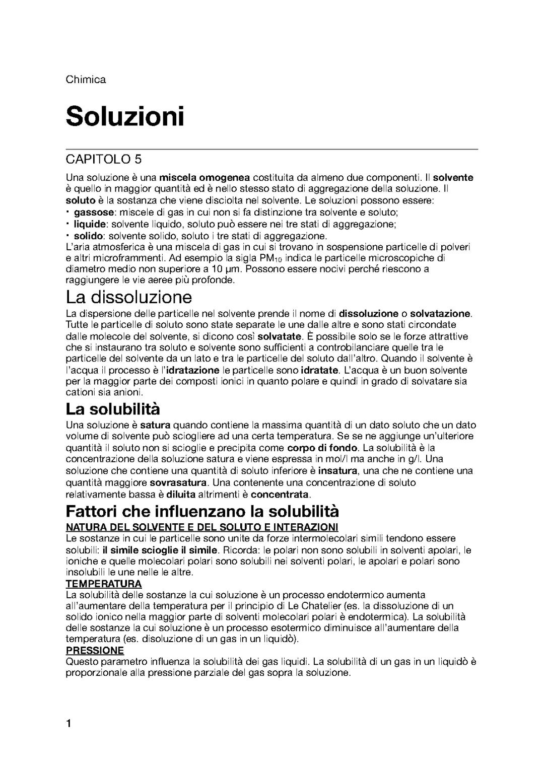 Le soluzioni - test di medicina 