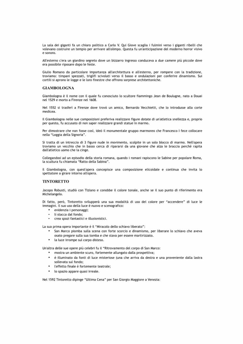 MANIERISMO
Il manierismo è una corrente culturale e artistica di passaggio, derivata dal Rinascimento e pone le basi
per lo stile Barocco.
S