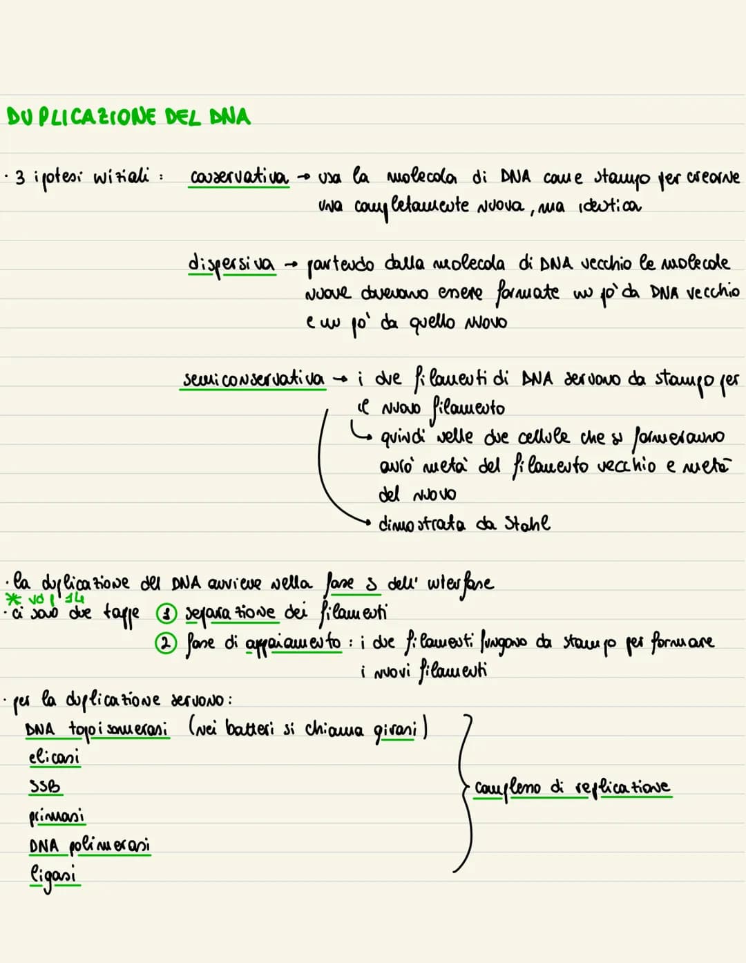 DNA
1869
→ examinando del pus all' uuterno di beude, Miescher wdividua una sostanze microsco
pica. Visto che era presente all' wherno del Nu