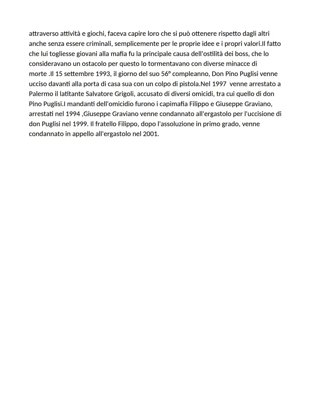 
<p>La parola "mafia" indica un tipo di organizzazione criminale caratterizzata dalla violenza, dall'omertà, dai riti d'iniziazione e dai mi