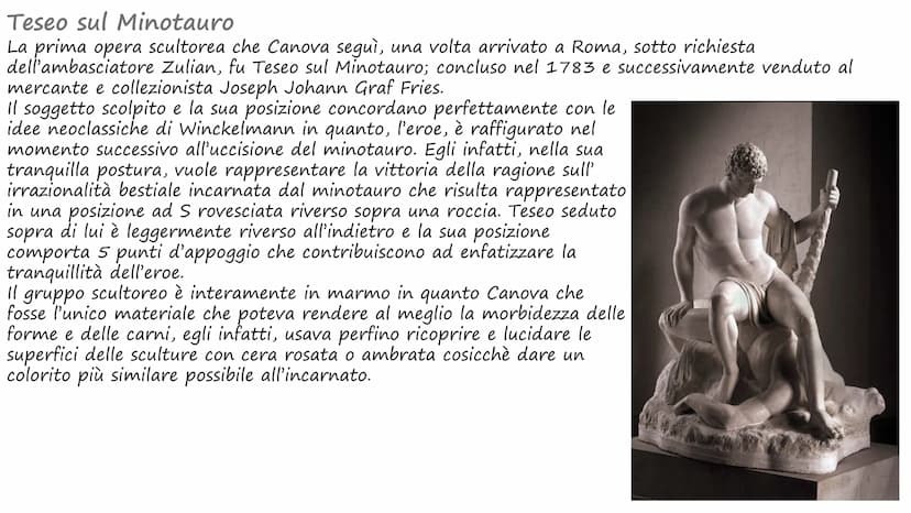 Antonio Canova La vita
Antonio Canova nacque a Possagno, nei pressi di Treviso, il primo novembre del 1757; fu figlio di uno
scalpellino e l