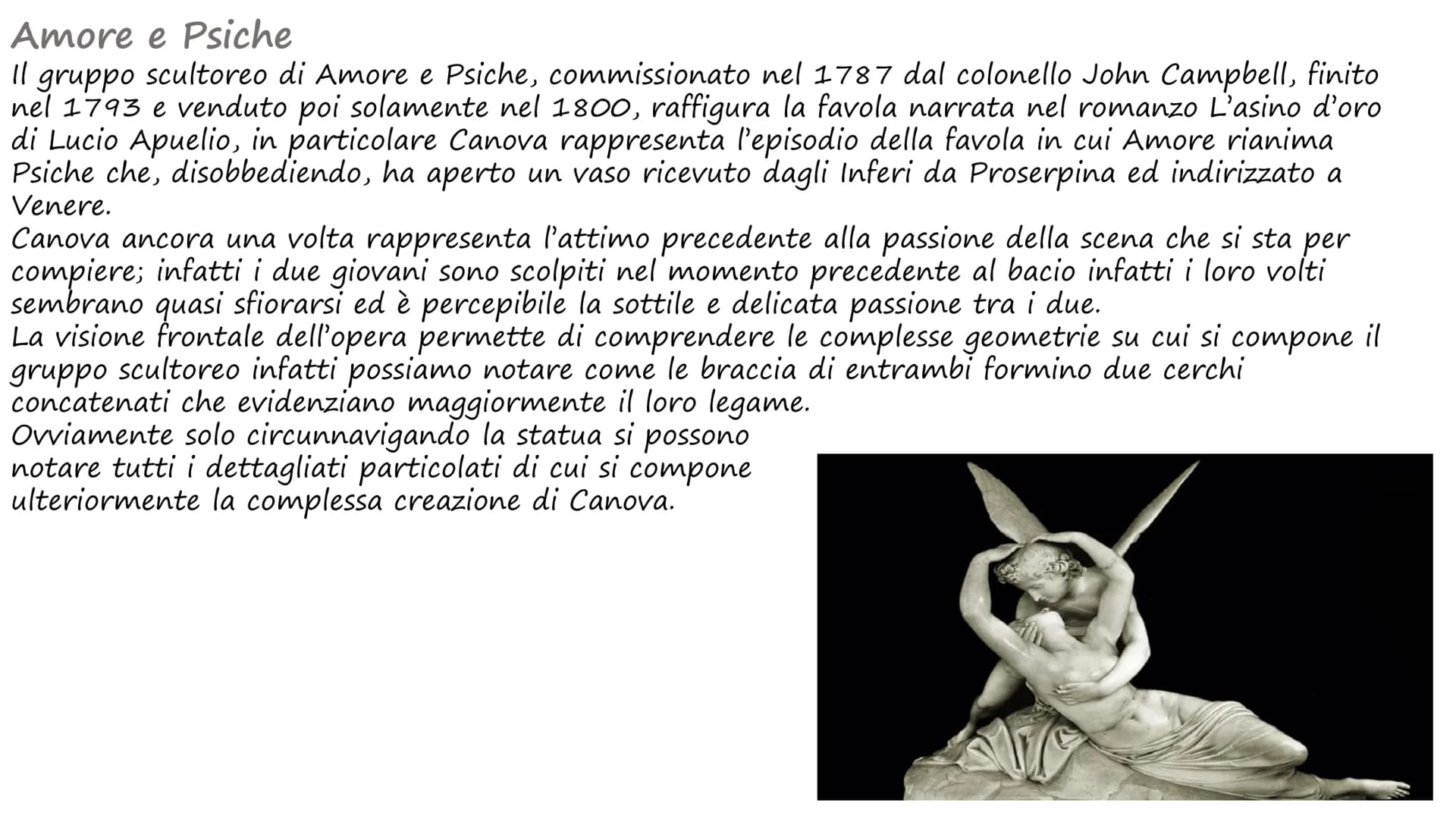 Antonio Canova La vita
Antonio Canova nacque a Possagno, nei pressi di Treviso, il primo novembre del 1757; fu figlio di uno
scalpellino e l