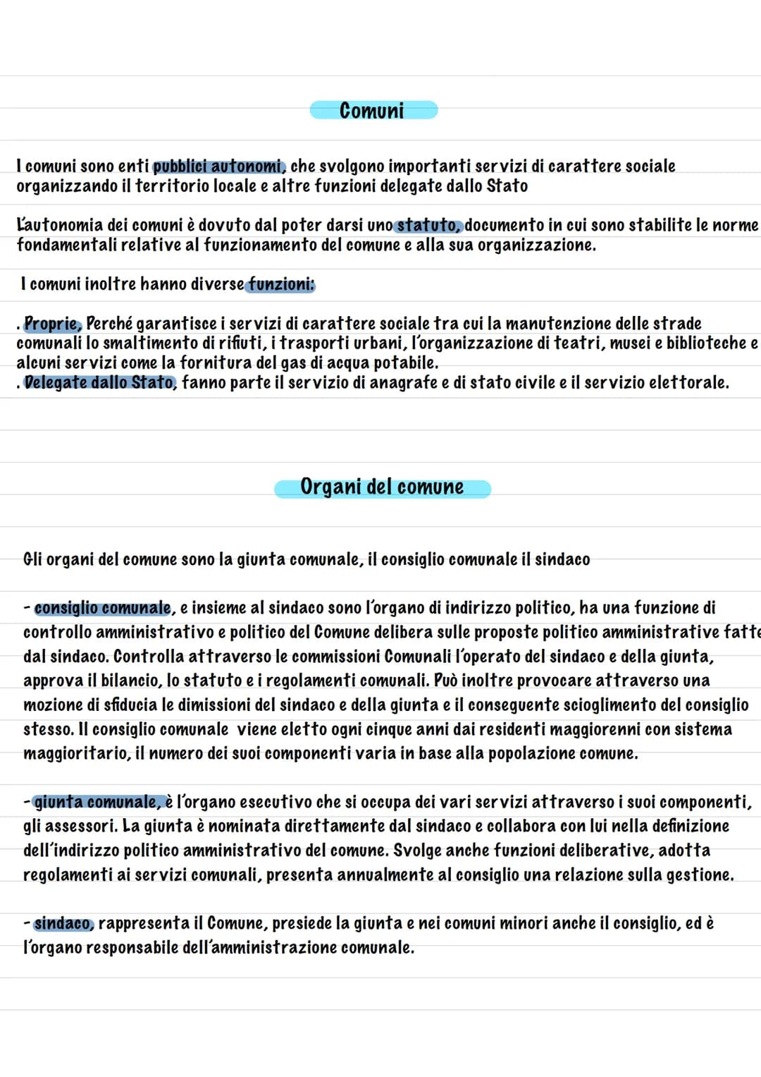 Pubblica amministrazione
Corrisponde all'attività svolta da determinati organi ed enti per quando riguarda gli interessi
pubblici individuat