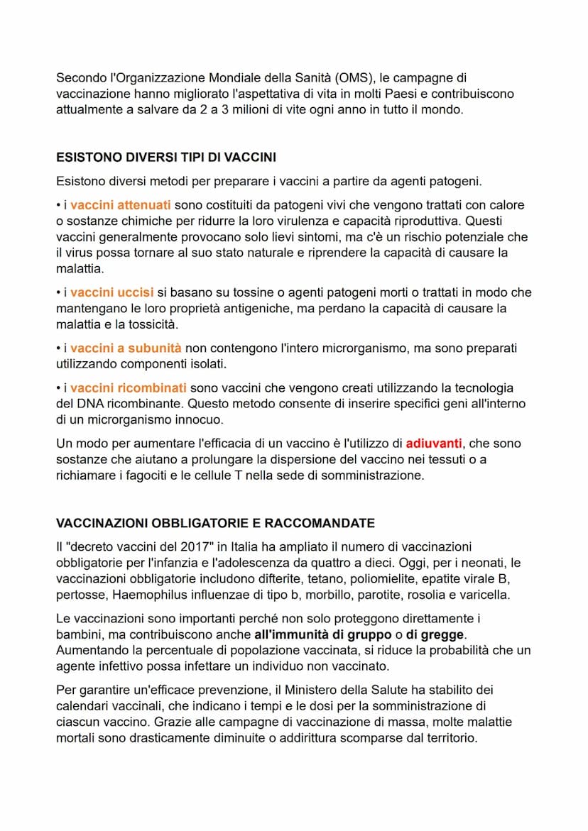 SISTEMA LINFATICO: DUE STRATEGIE DI DIFESA
Esistono due tipi principali di meccanismi di difesa:
• l'immunità innata o aspecifica comprende 