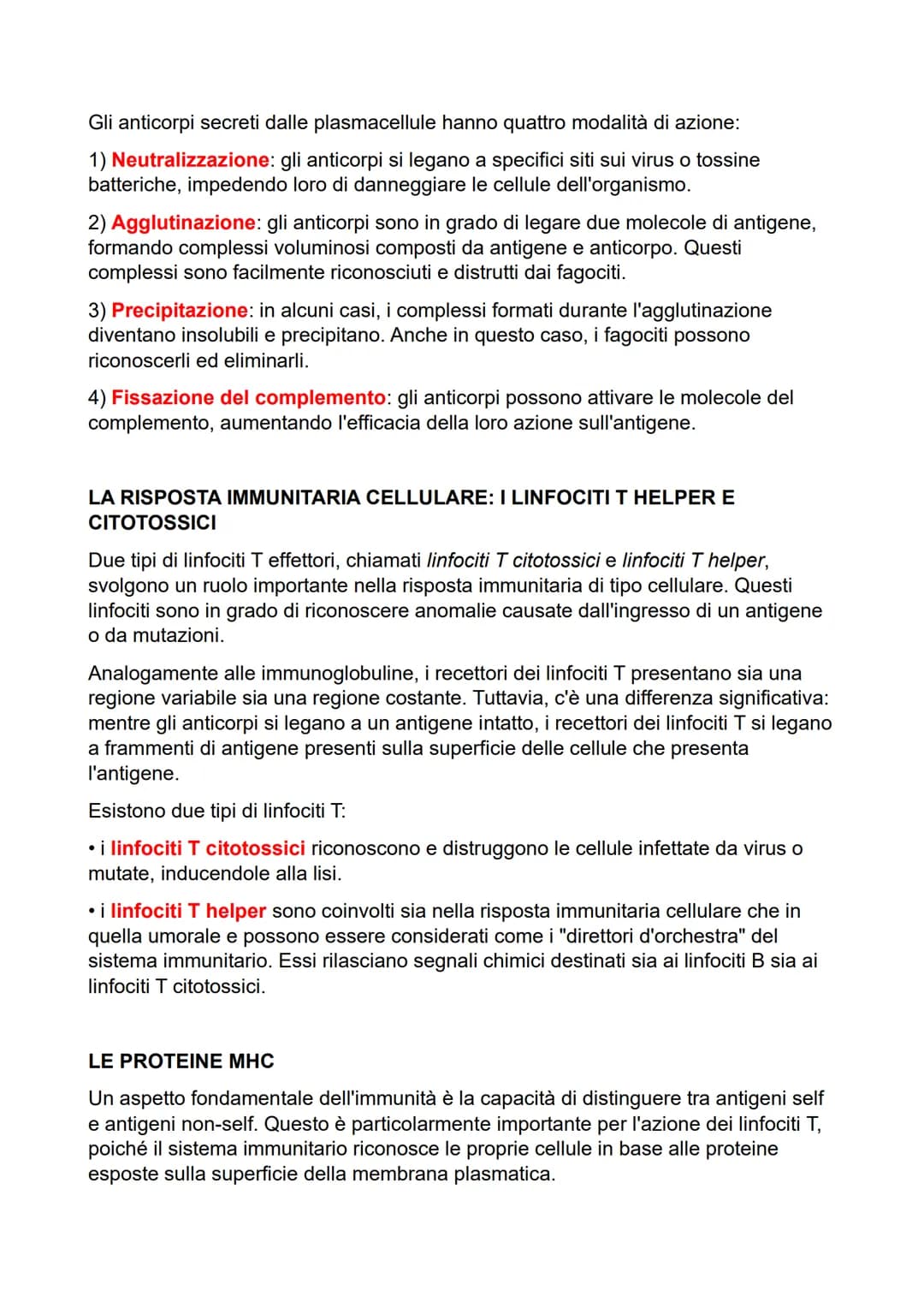 SISTEMA LINFATICO: DUE STRATEGIE DI DIFESA
Esistono due tipi principali di meccanismi di difesa:
• l'immunità innata o aspecifica comprende 