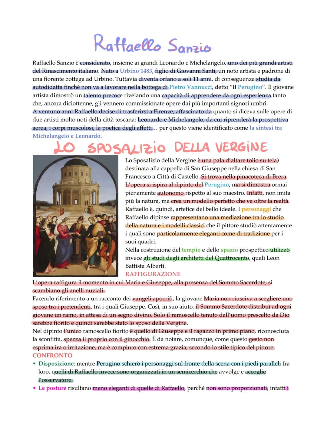 Raffaello Sanzio
Raffaello Sanzio è considerato, insieme ai grandi Leonardo e Michelangelo, uno dei più grandi artisti
del Rinascimento ital