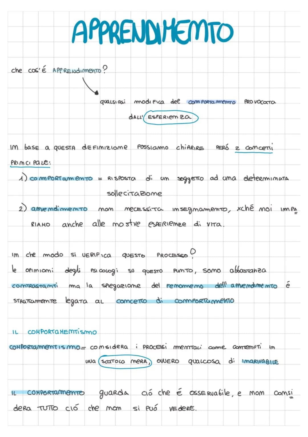 Che cos'É APPRENdimento?
PRINCIPALE:
APPRENDIMEMTO
Im base a quESTA DEFIMIZIome
qualsiasi
ComTraStamti
Strattamente legата
modifica del Com 