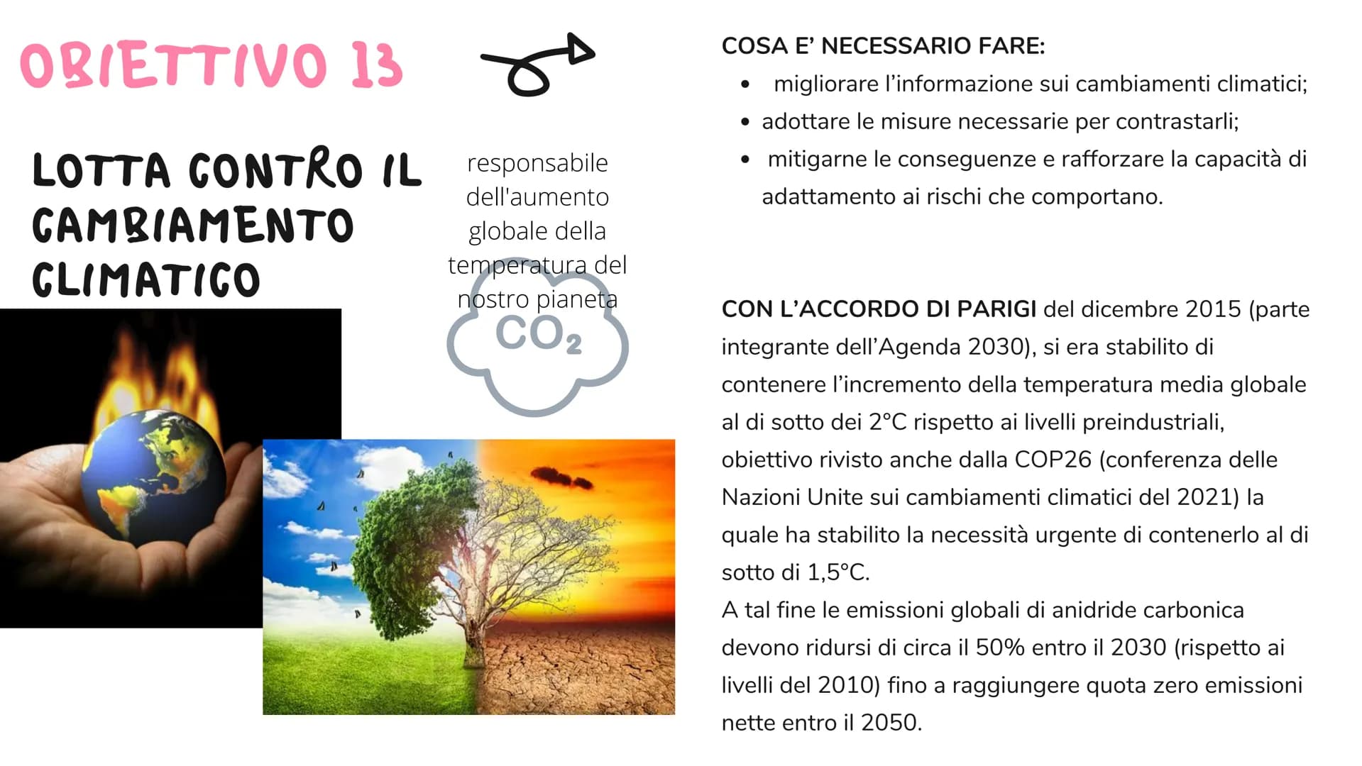 AGENDA
OBIETTIVO 13
2030
e COS'È?
Agenda 2030
L'Agenda 2030 rappresenta il nuovo
quadro di riferimento globale per
l'impegno nazionale e int