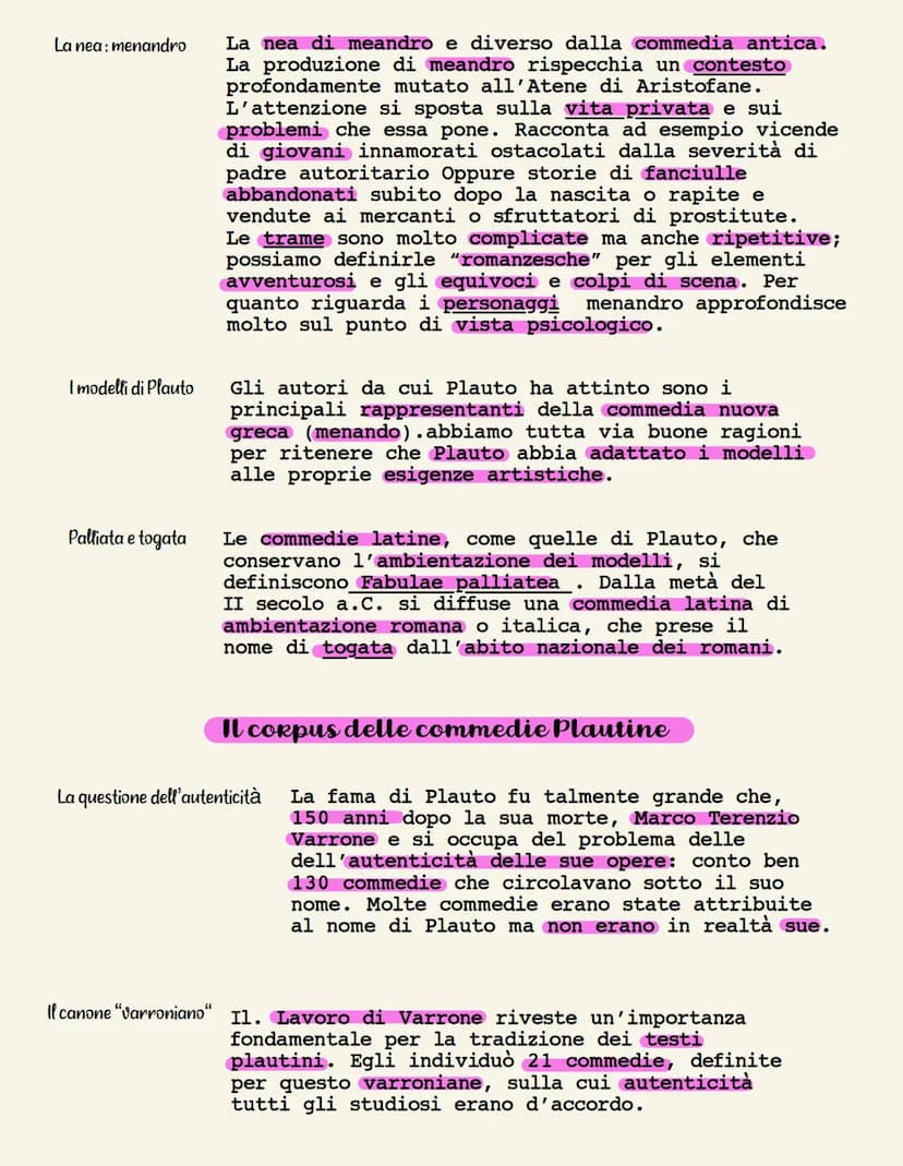 TITO MACCIO PLAUTO
La vita
I nomi del poeta
Di Plauto come persona storica sappiamo ben poco si
è supposto che il poeta abbia utilizzato in 