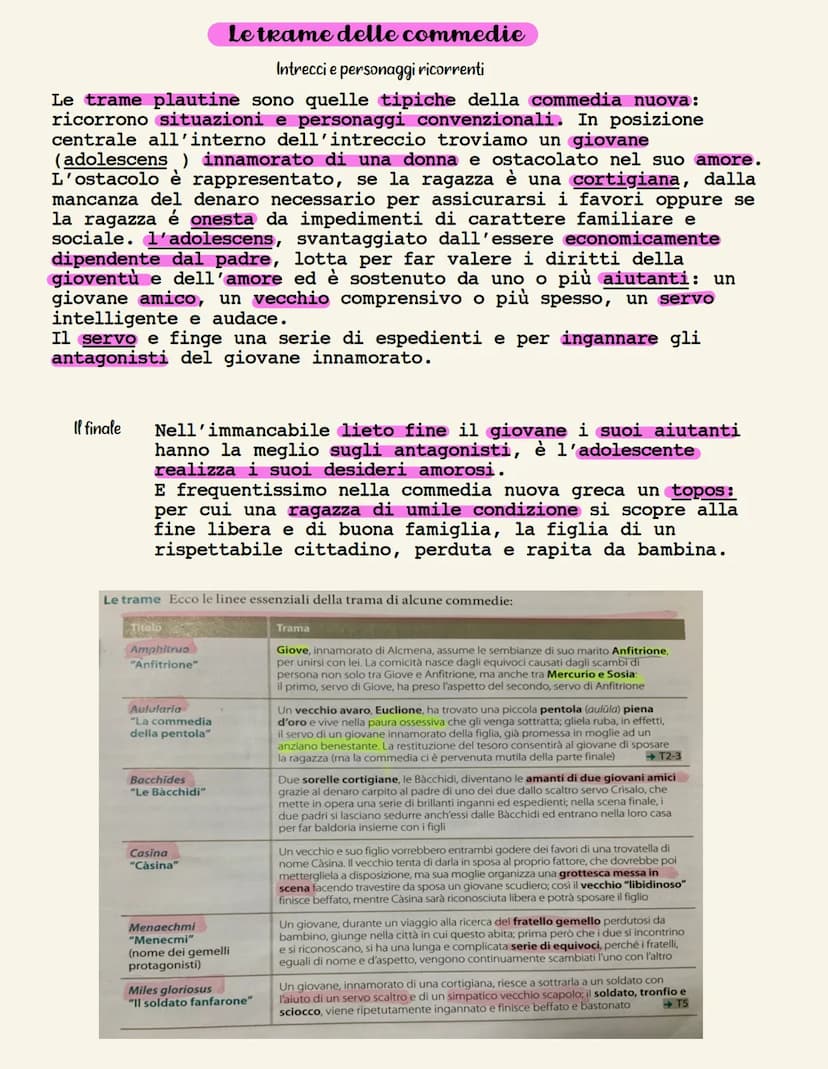 TITO MACCIO PLAUTO
La vita
I nomi del poeta
Di Plauto come persona storica sappiamo ben poco si
è supposto che il poeta abbia utilizzato in 