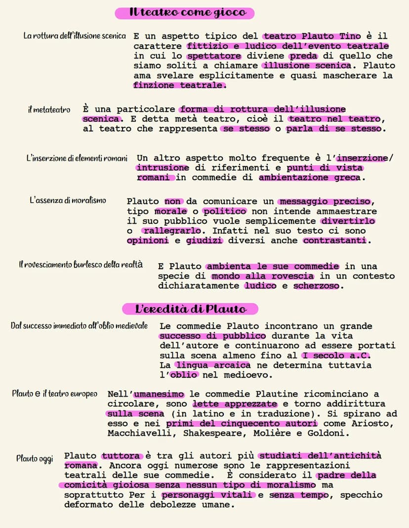 TITO MACCIO PLAUTO
La vita
I nomi del poeta
Di Plauto come persona storica sappiamo ben poco si
è supposto che il poeta abbia utilizzato in 