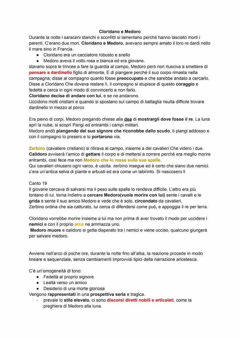 Il primo canto
Angelica ed Orlando tornano insieme dall'Oriente e si recano là dove re Carlo aveva
insediato il proprio esercito, per dare b