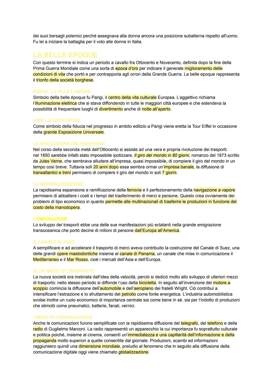 LA RIVOLUZIONE INDUSTRIALE
Con questo termine si intende un cambiamento nel sistema di produzione dei beni avviatosi nella seconda
metà del 