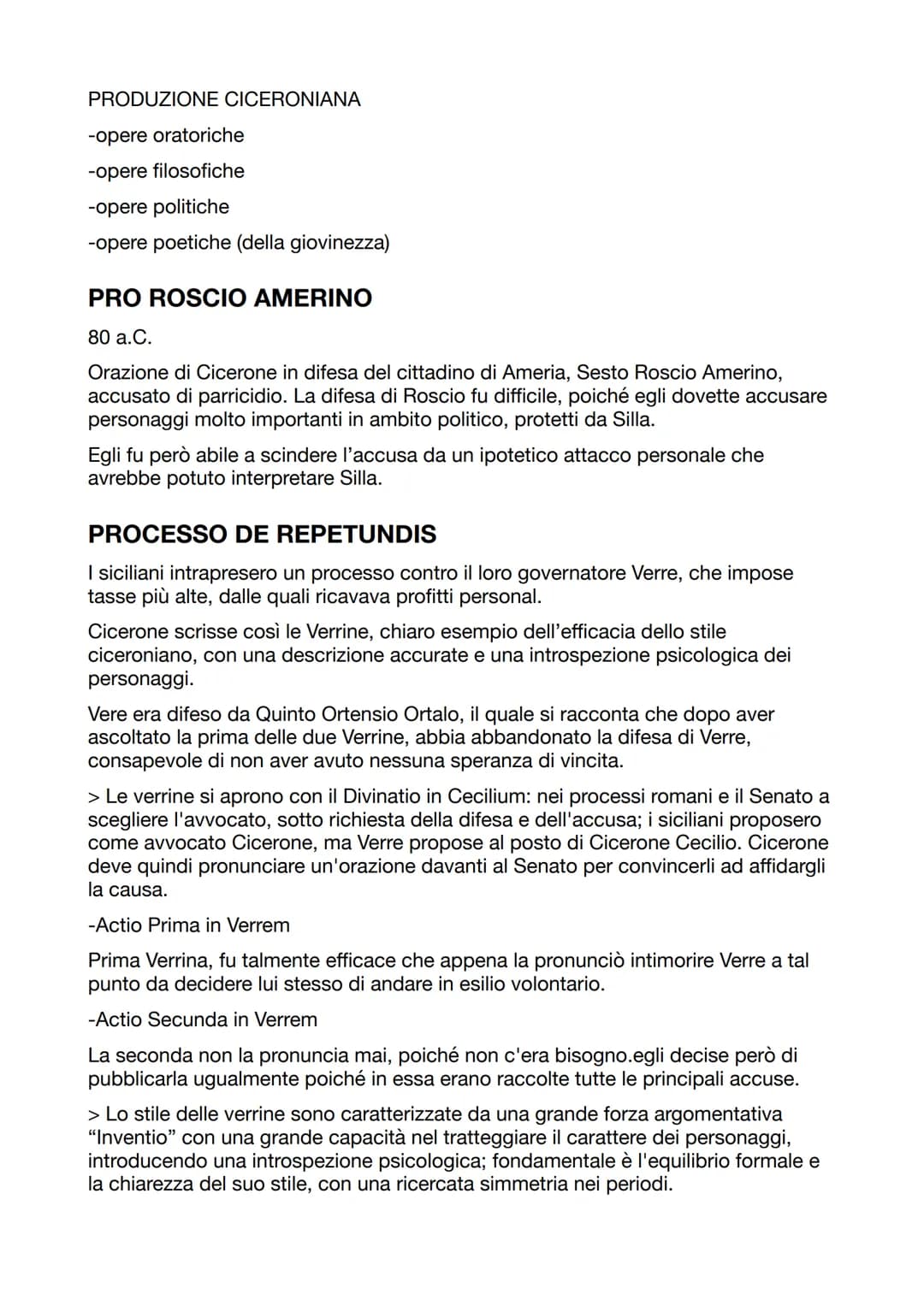 MARCO TULLIO CICERONE
Il secolo a.C.
Figura dinamica, è infatti un oratore ma anche un omo novus, un letterato ma
anche un politico.
106a.C.