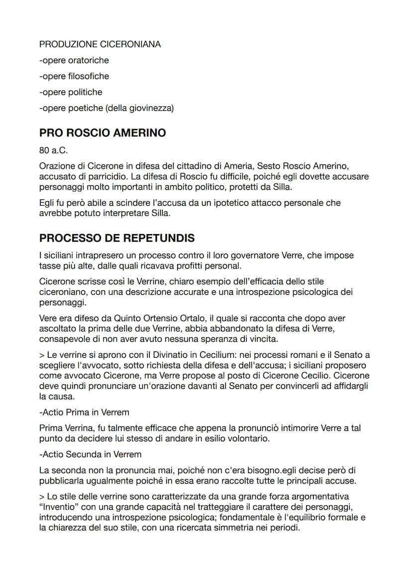 MARCO TULLIO CICERONE
Il secolo a.C.
Figura dinamica, è infatti un oratore ma anche un omo novus, un letterato ma
anche un politico.
106a.C.