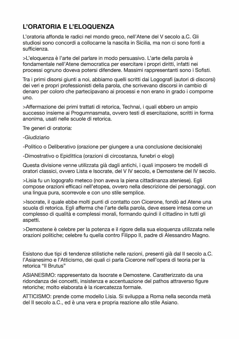 MARCO TULLIO CICERONE
Il secolo a.C.
Figura dinamica, è infatti un oratore ma anche un omo novus, un letterato ma
anche un politico.
106a.C.