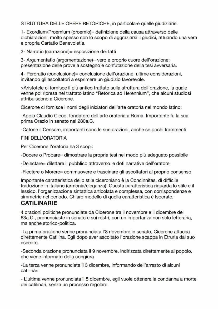 MARCO TULLIO CICERONE
Il secolo a.C.
Figura dinamica, è infatti un oratore ma anche un omo novus, un letterato ma
anche un politico.
106a.C.