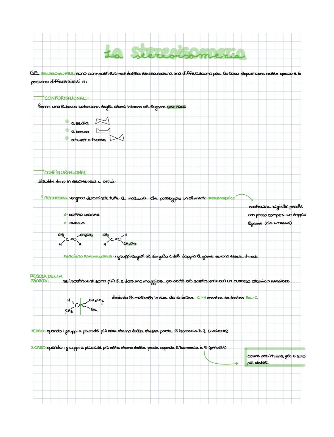 £Tisomeria
Sono composti DIVERSi ma presentano la stessa composizione chimica a stessa formula beuta
CONFORMAZIONALI
STEREO ISOMERIA: uguas 