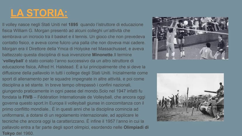 Arianna Sciclis
LA PALLAVOLO La pallavolo, chiamata anche volley, è uno sport che si svolge tra due squadre di 6
giocatori ciascuna. Lo scop