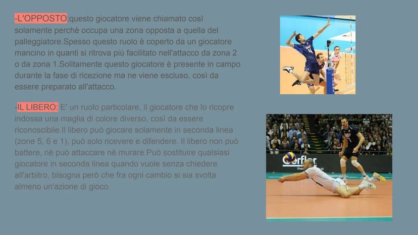 Arianna Sciclis
LA PALLAVOLO La pallavolo, chiamata anche volley, è uno sport che si svolge tra due squadre di 6
giocatori ciascuna. Lo scop