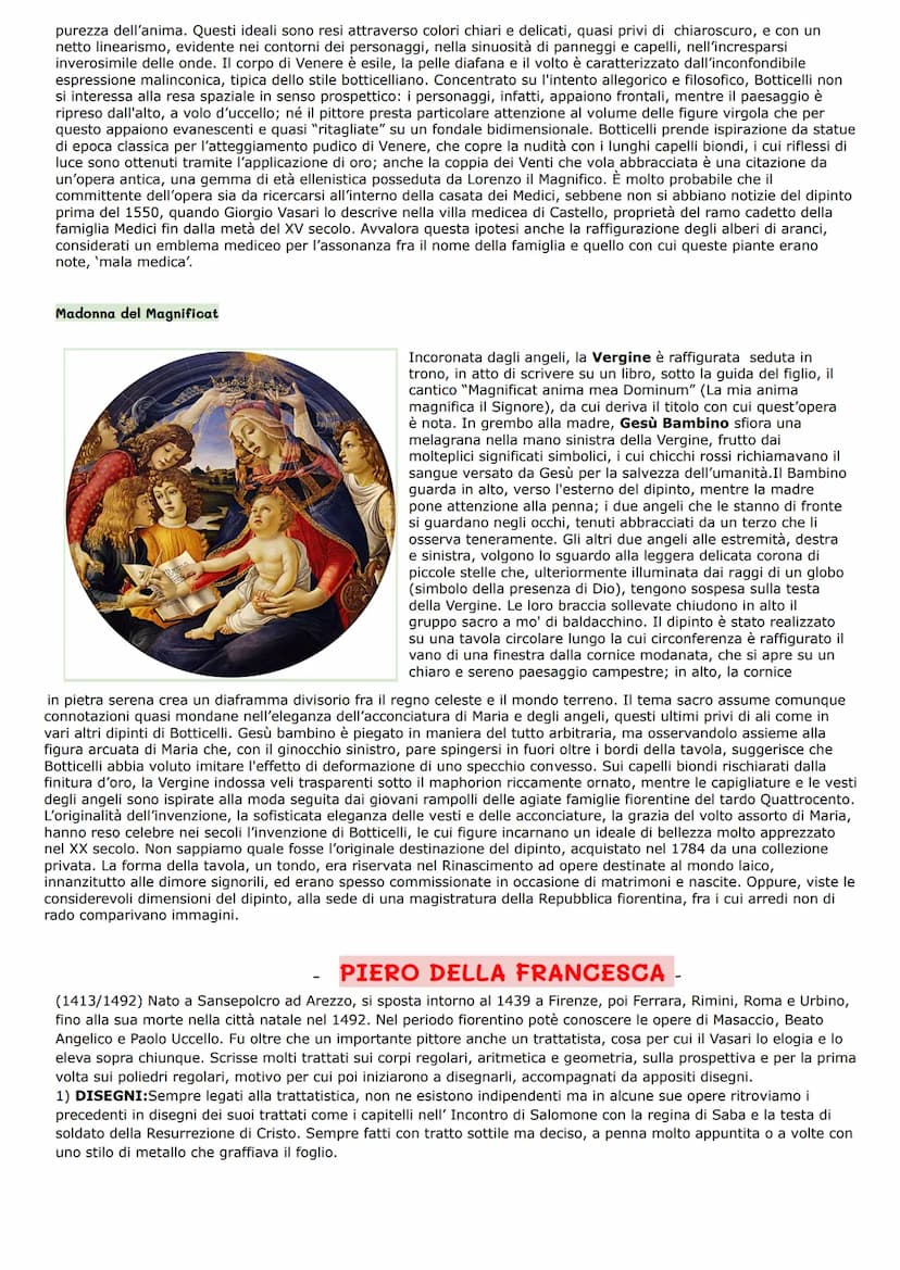 SANDRO BOTTICELLI -
Nasce a Firenze, studia nella bottega di Filippo Lippi e del Verrocchio, ha come amico da giovane Leonardo da Vinci. Si 