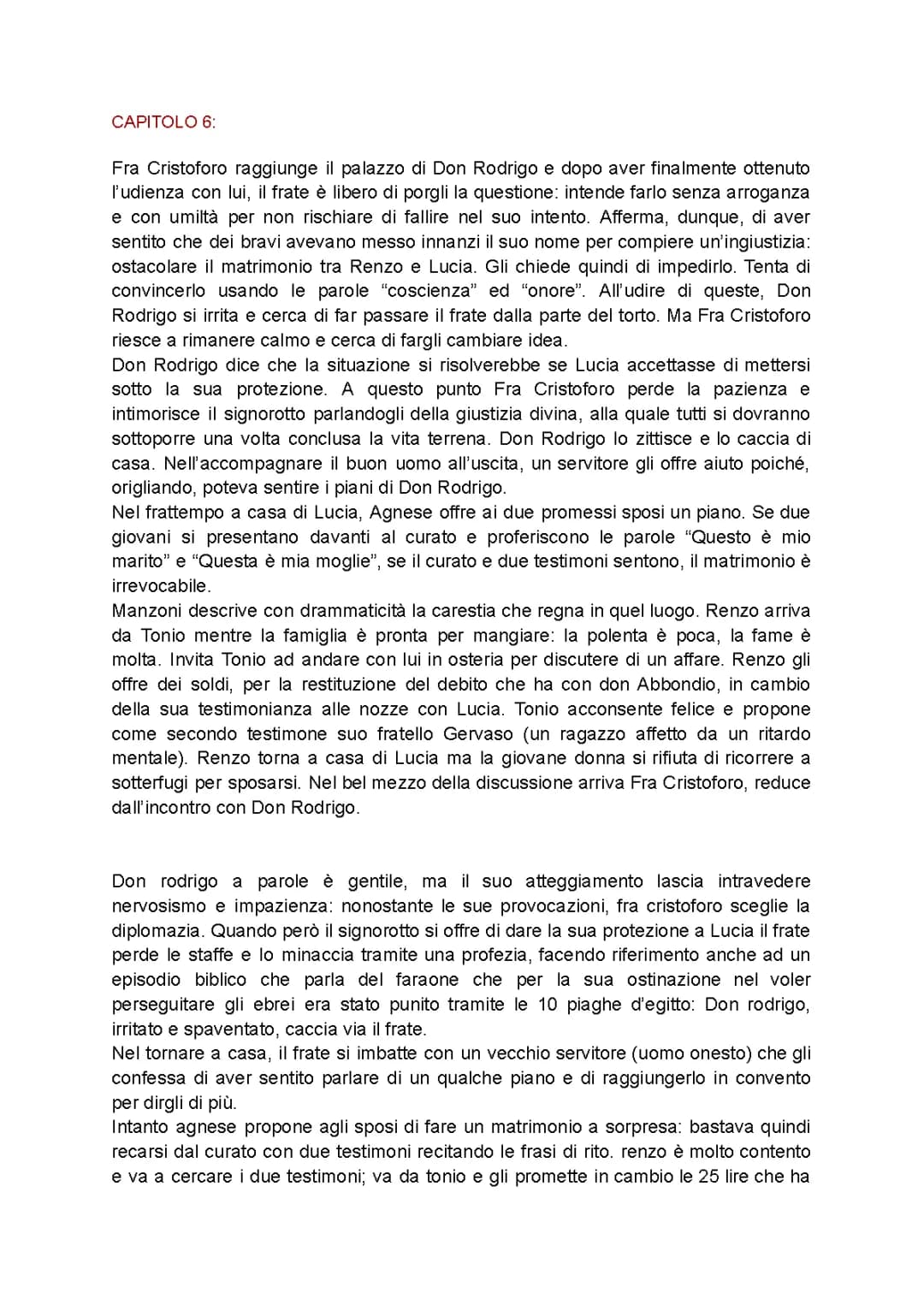 promessi sposi capitoli 6-7-8-9-10