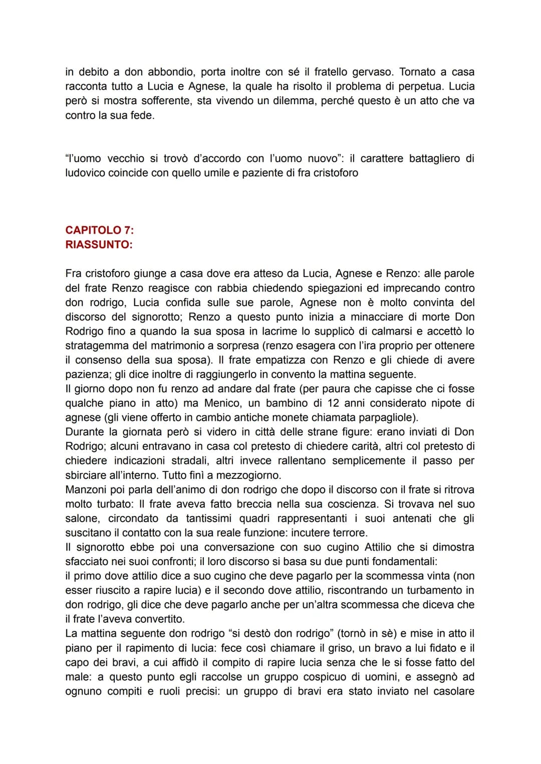 CAPITOLO 6:
Fra Cristoforo raggiunge il palazzo di Don Rodrigo e dopo aver finalmente ottenuto
l'udienza con lui, il frate è libero di porgl