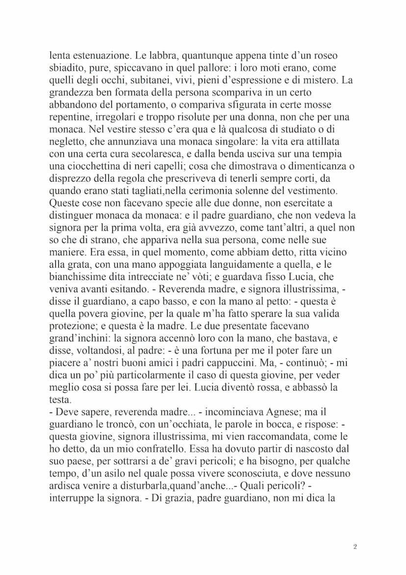 I Promessi Sposi (Cap. 9)
RIASSUNTO DEL CAPITOLO IX
Renzo, Agnese e Lucia arrivano al Monza. I due promessi si separano,
Renzo infatti prose