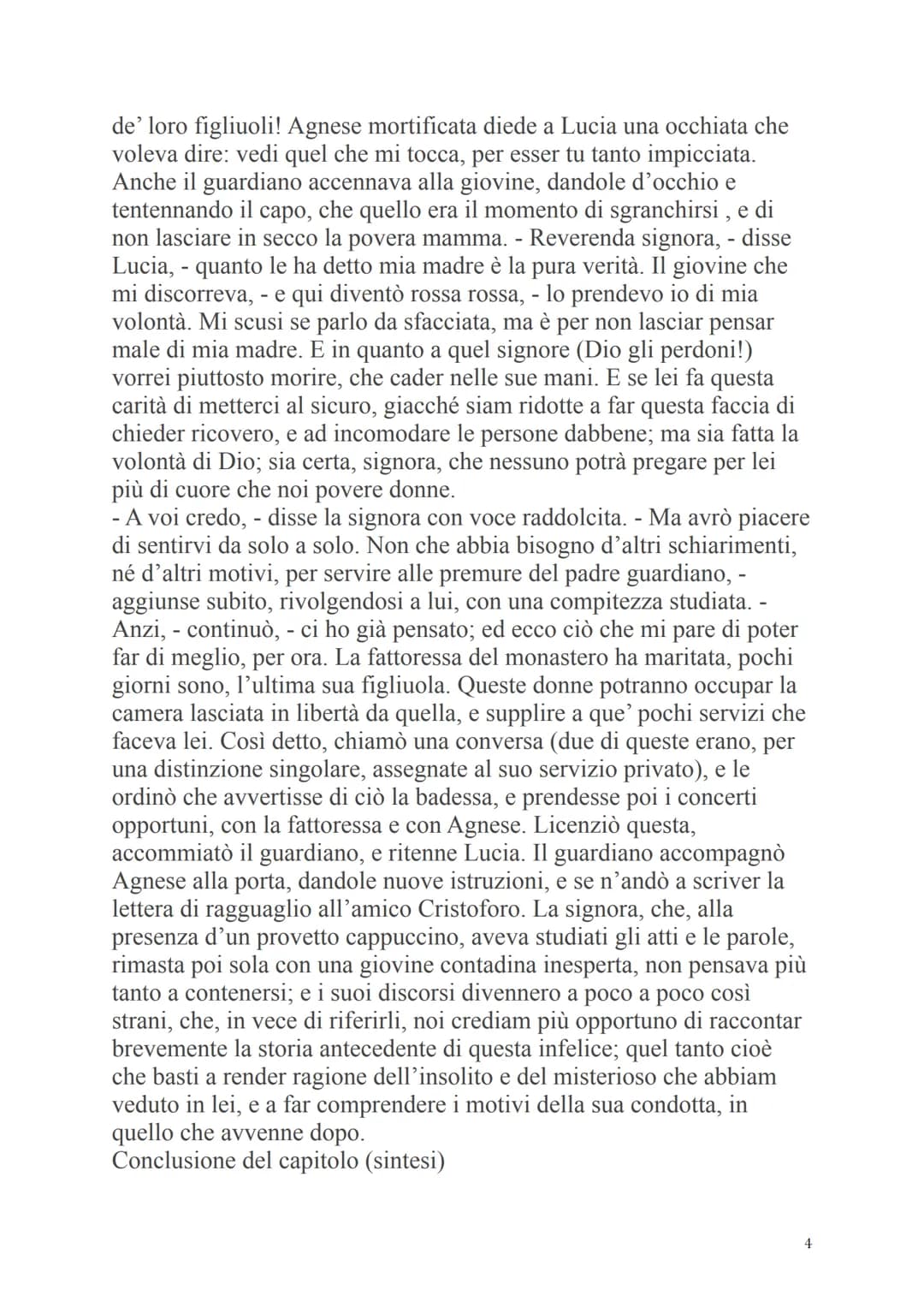 I Promessi Sposi (Cap. 9)
RIASSUNTO DEL CAPITOLO IX
Renzo, Agnese e Lucia arrivano al Monza. I due promessi si separano,
Renzo infatti prose