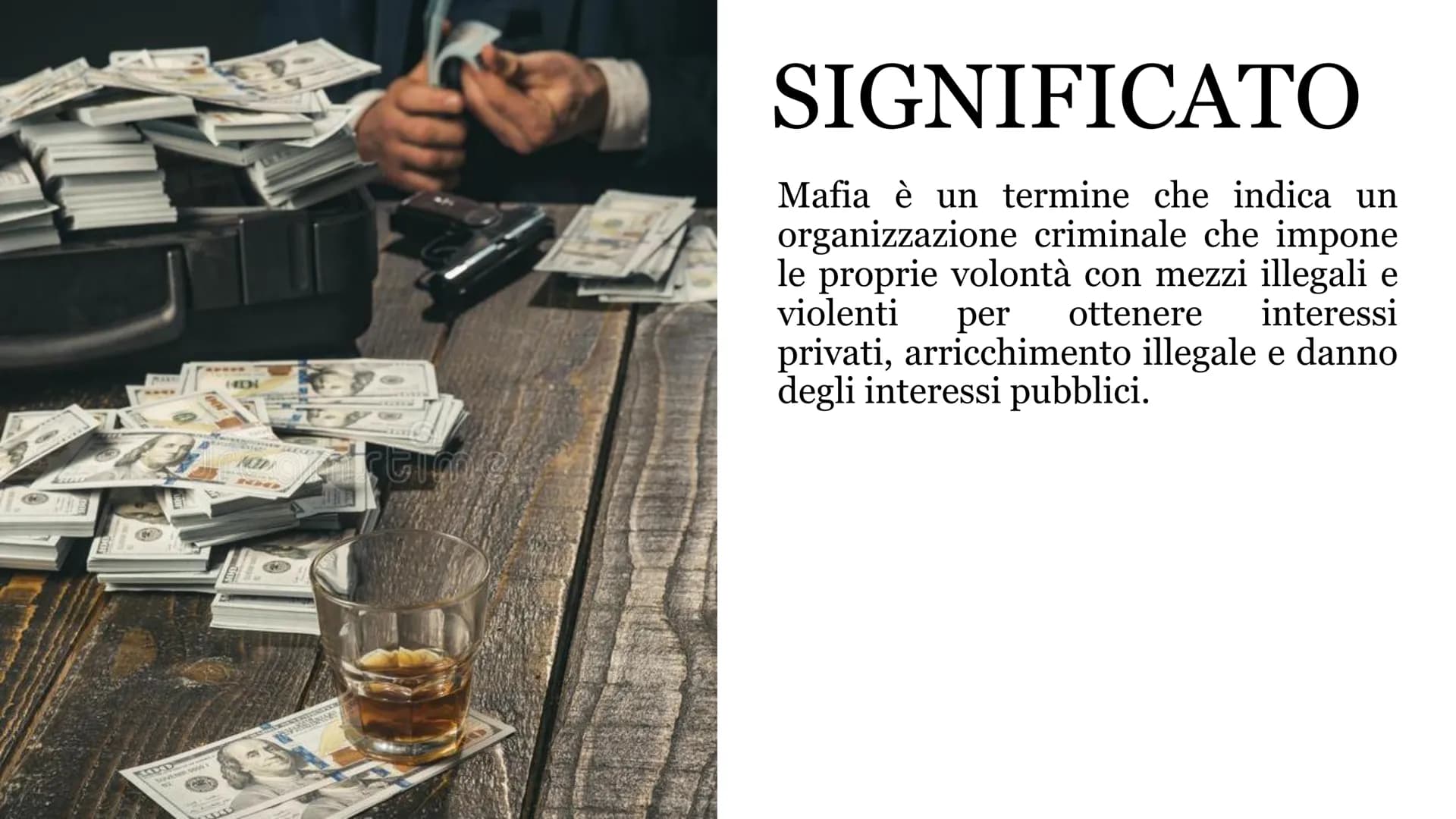 LA MAFIA
Chi tace e chi piega la testa muore ogni volta che lo fa, chi parla e chi
cammina a testa alta muore una volta sola. KEDD
SONO WAY
