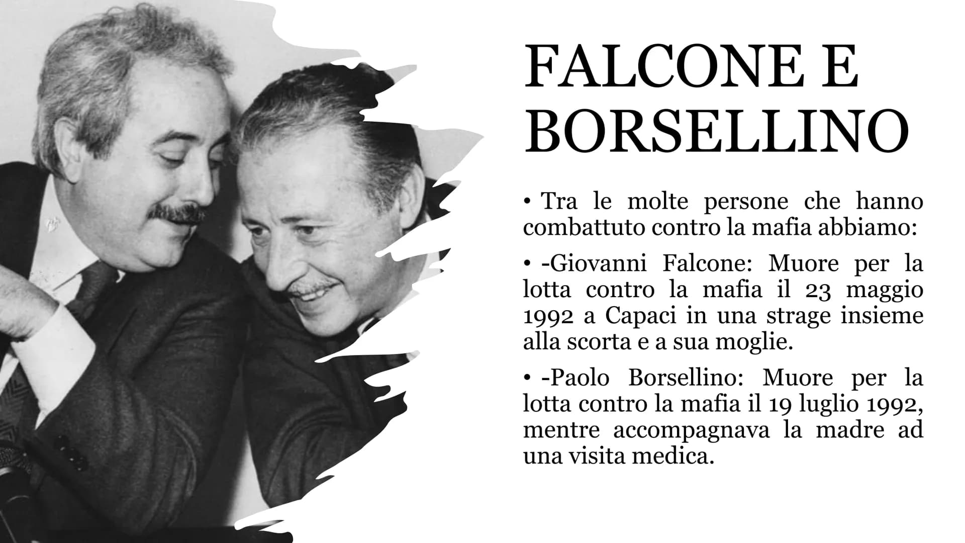 LA MAFIA
Chi tace e chi piega la testa muore ogni volta che lo fa, chi parla e chi
cammina a testa alta muore una volta sola. KEDD
SONO WAY
