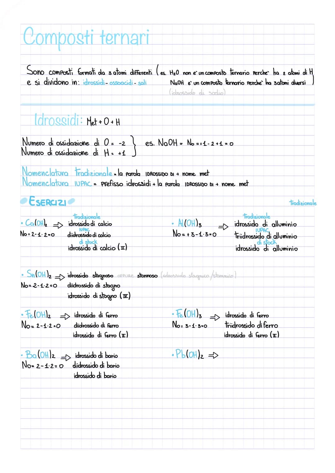 
<p>La nomenclatura chimica specifica quali elementi compongono una molecola e in quale quantità. Il numero di ossidazione di un elemento, c