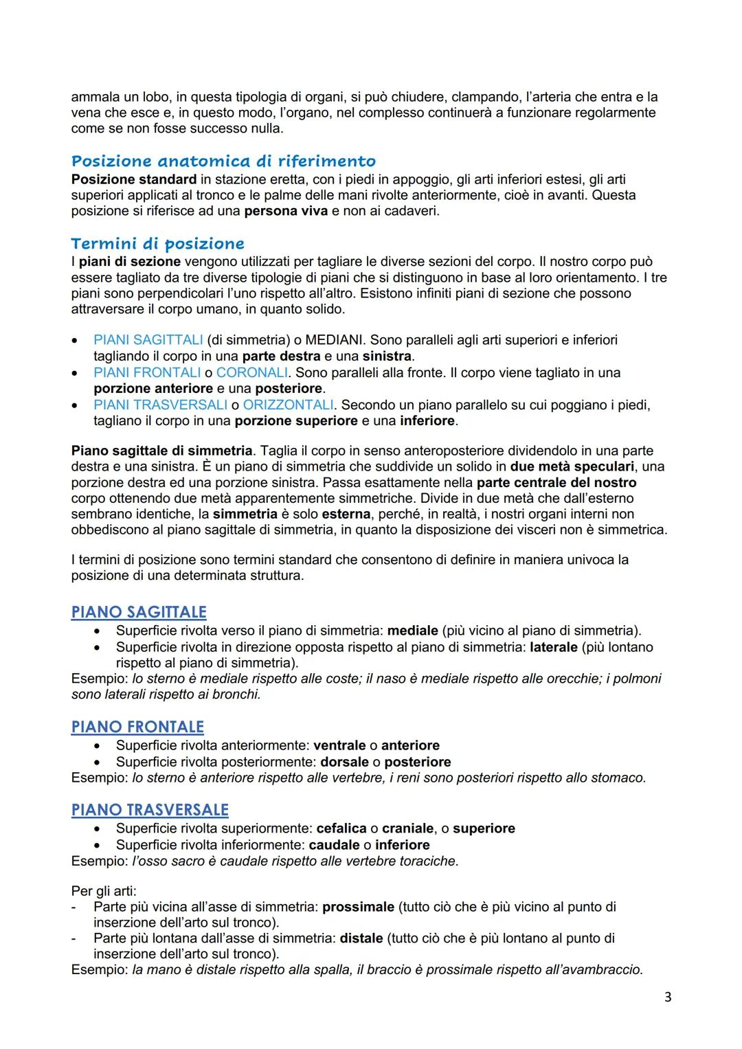 INTRODUZIONE E GENERALITA'
L'anatomia umana normale descrive l'architettura e la struttura dell'organismo umano maturo
(sano e adulto). È la