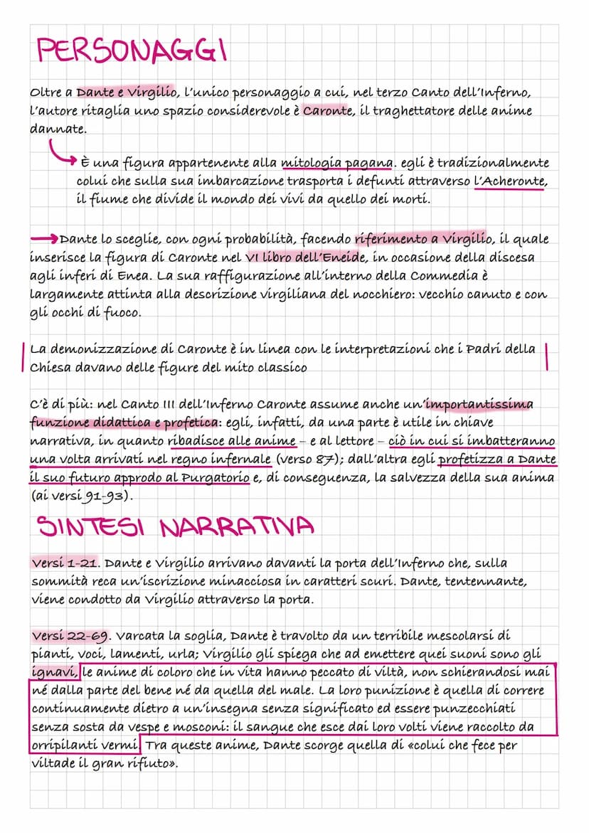 CANTO
Nel Canto Ill dell'Inferno di Dante ci troviamo invece finalmente nell'Oltretomba, e a
darci il "benvenuto" è nientemeno che la porta 