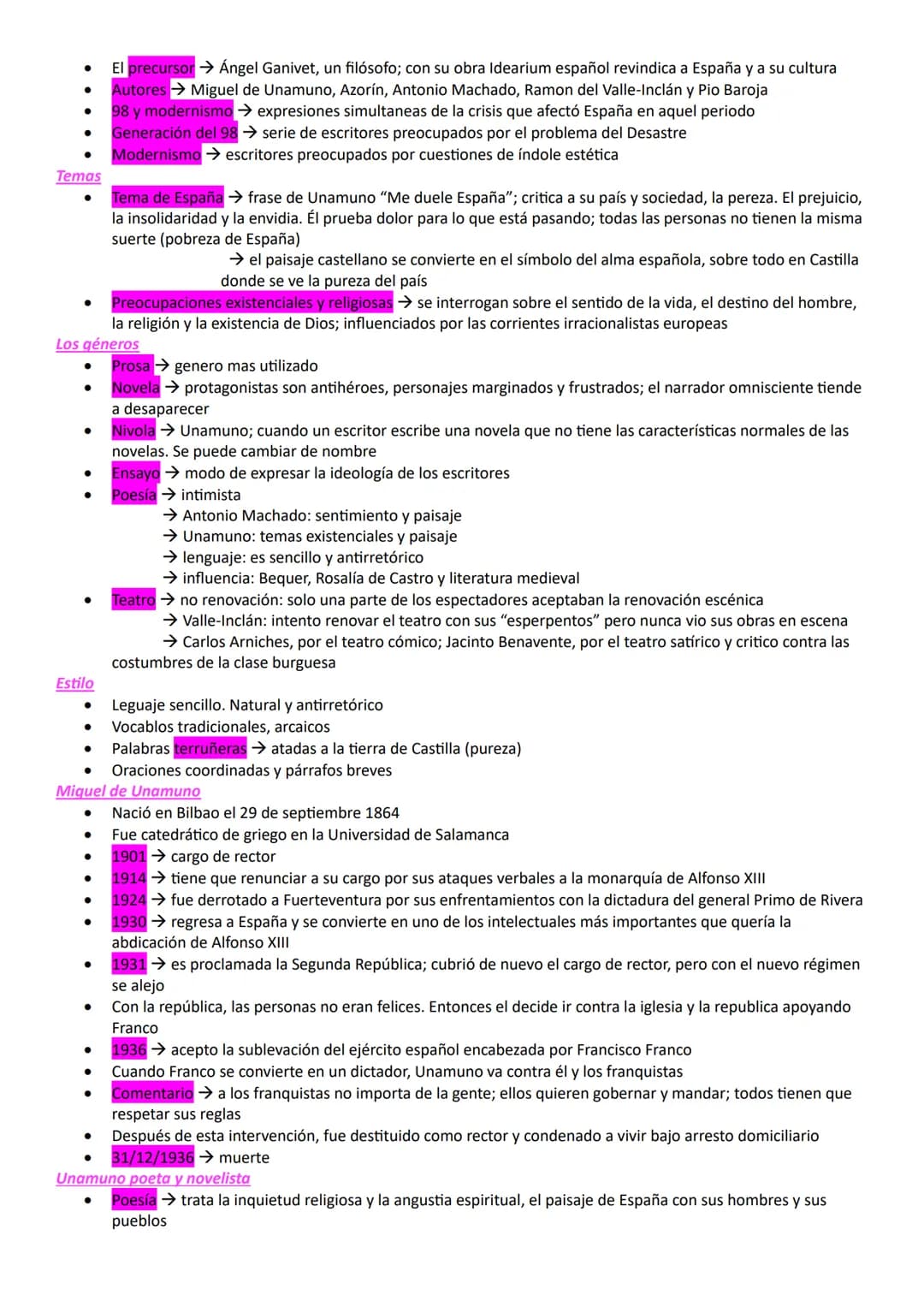 MODERNISMO Y GENERACIÓN DEL 98
Marco histórico
● Alternancia de poderes entre los liberales y los conservadores → Pacto de El Pardo (24/11/1