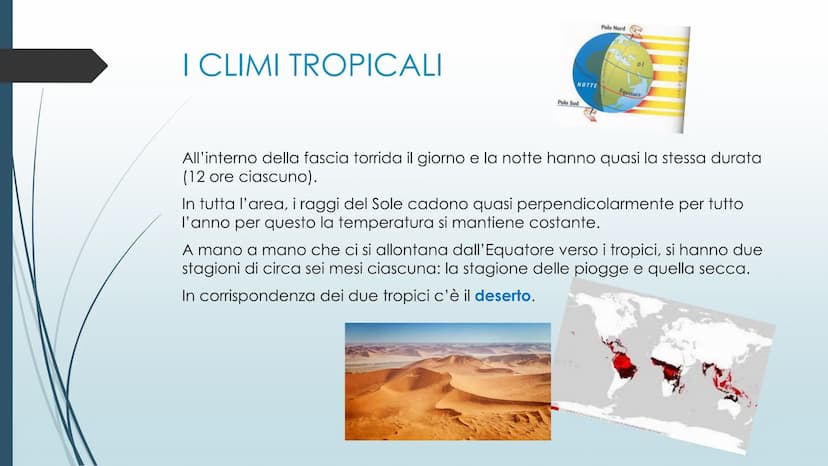 LE ZONE ASTRONOMICHE
Polo nod
LE FASCE CLIMATICHE ei
DIVERSI BIOMI
Cicolo Flare Artico
ZONA TEMPERATA BOREALS
Tropico del Cana
ZONA TORRIDA
