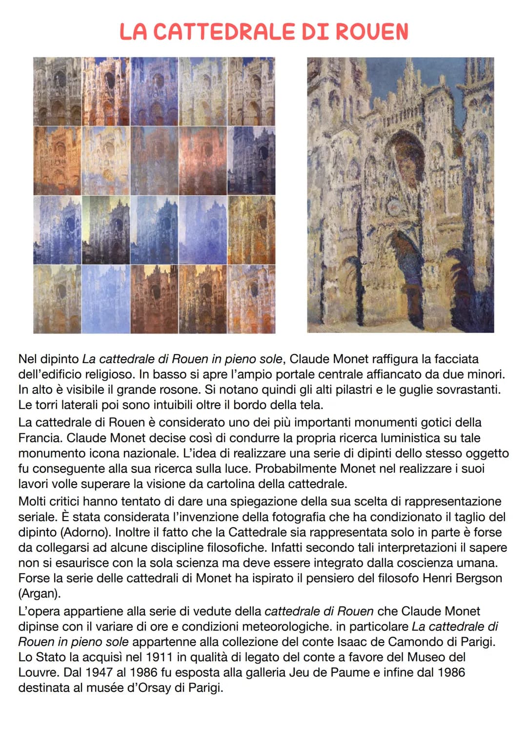 Claude Monet
Oscar Claude Monet, indiscutibilmente riconosciuto come il più "impressionista" degli
Impressionisti e principale ispiratore de