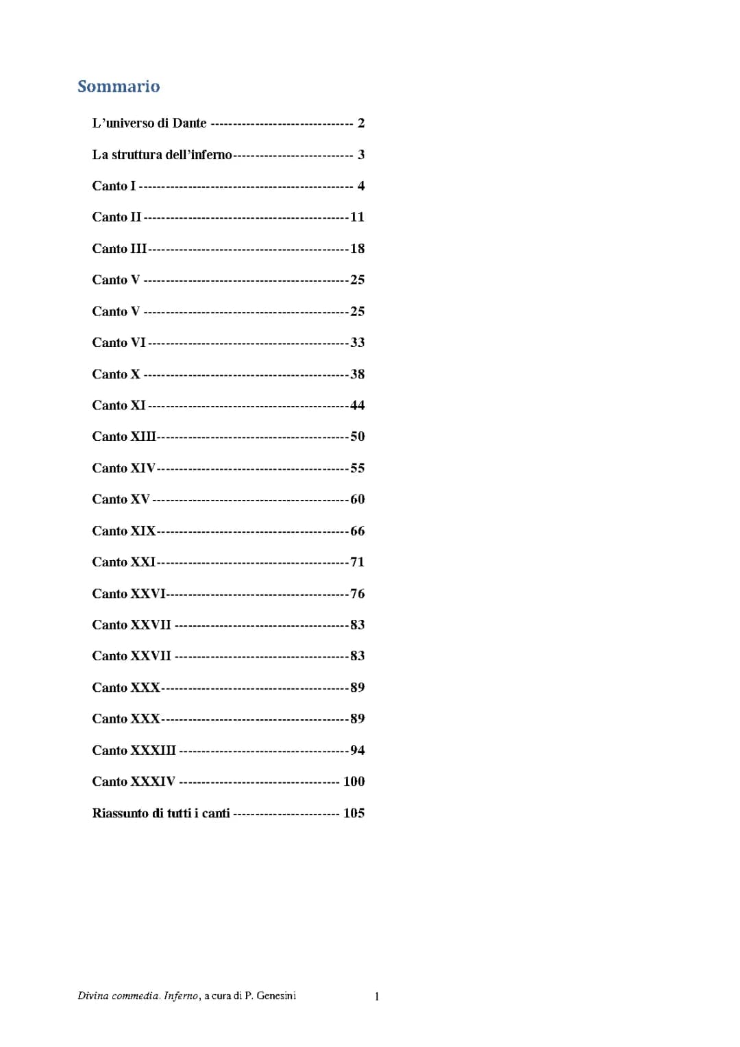 divina commedia 1°canto (inferno)