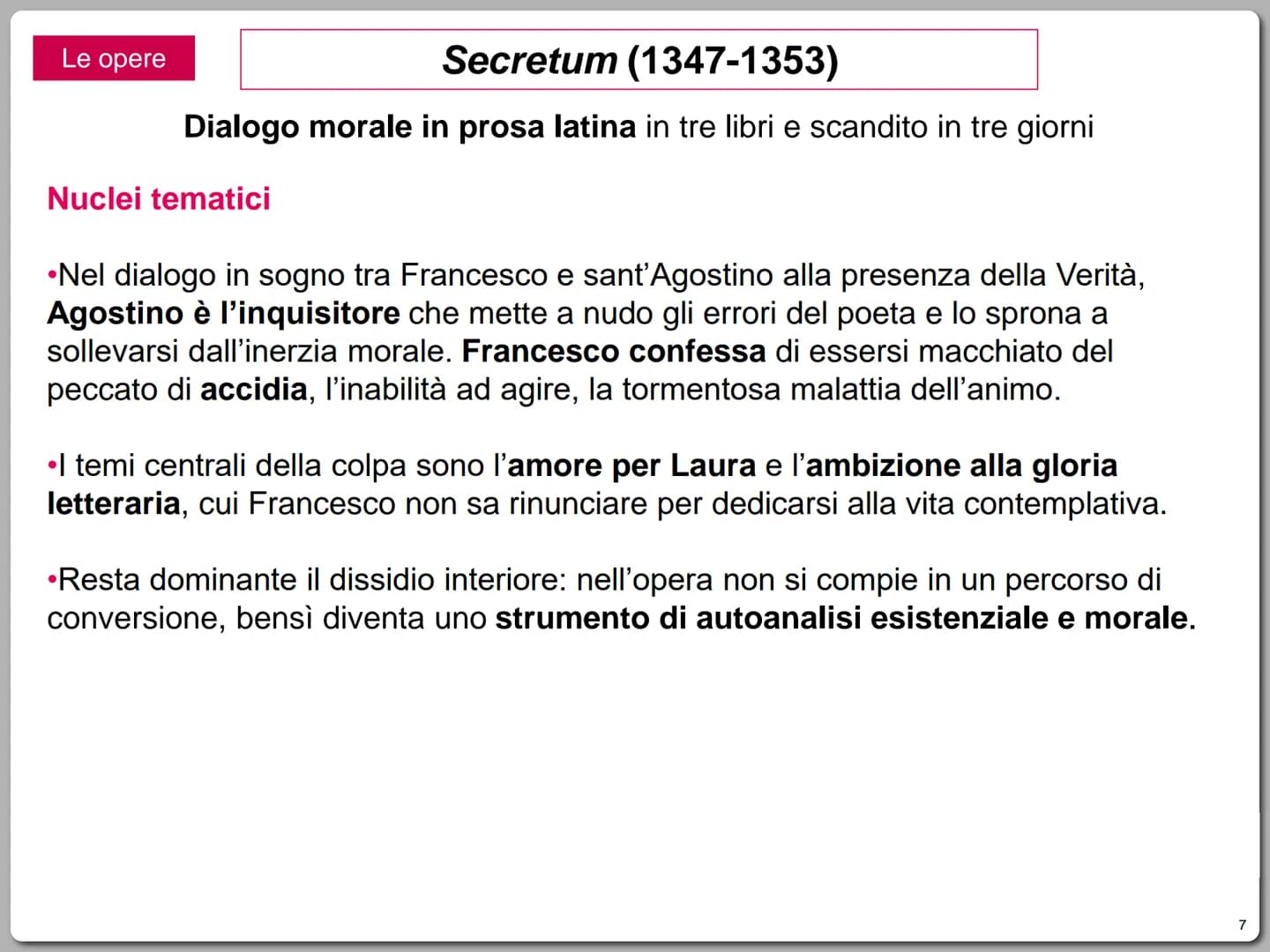La vita
Nasce ad Arezzo nel 1304.
Francesco Petrarca
(1304-1374)
Il padre, guelfo bianco ed esule fiorentino,
esercita l'attività notarile a