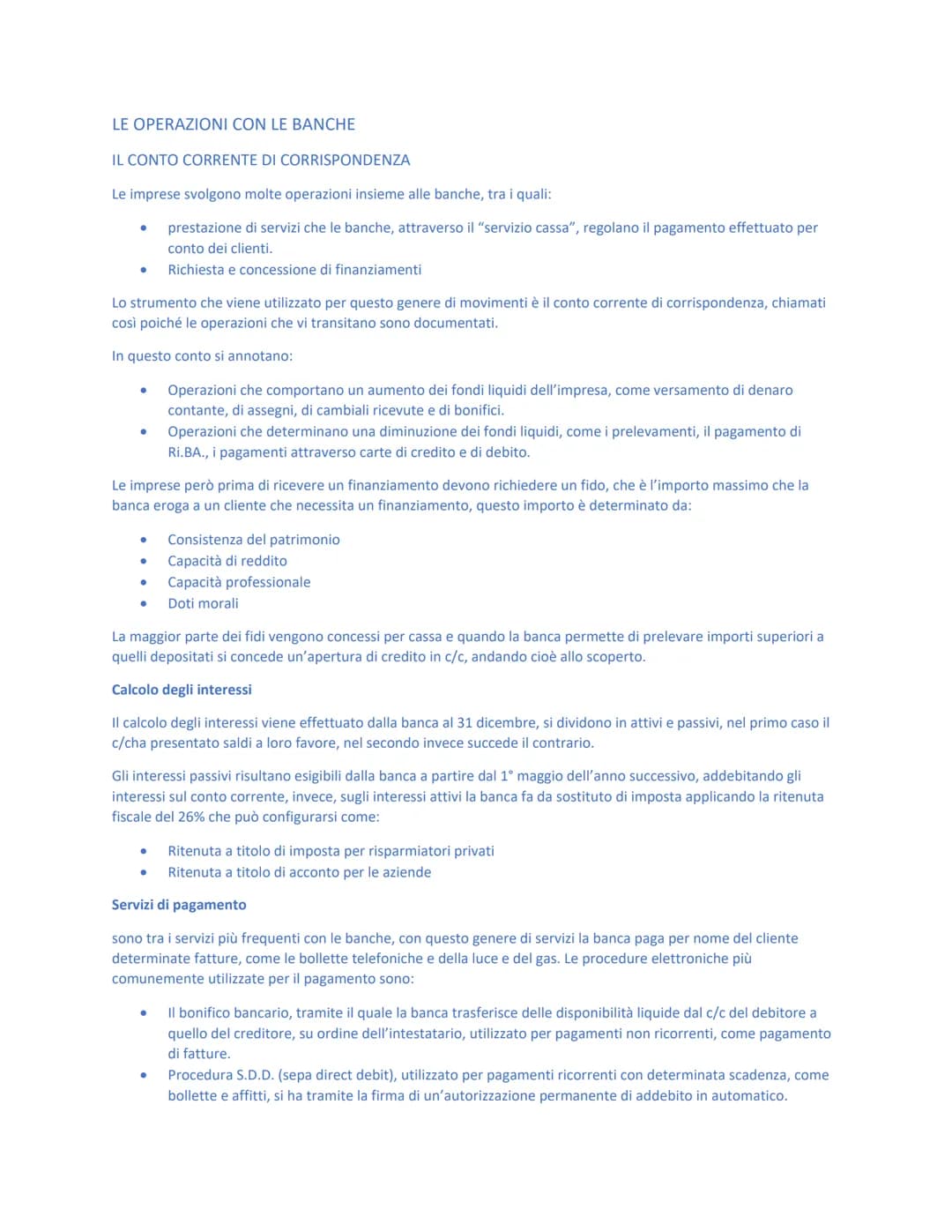 
<h2 id="operazionibancarieattiveepassive">Operazioni bancarie attive e passive</h2>
<p>Le imprese svolgono molte operazioni insieme alle ba
